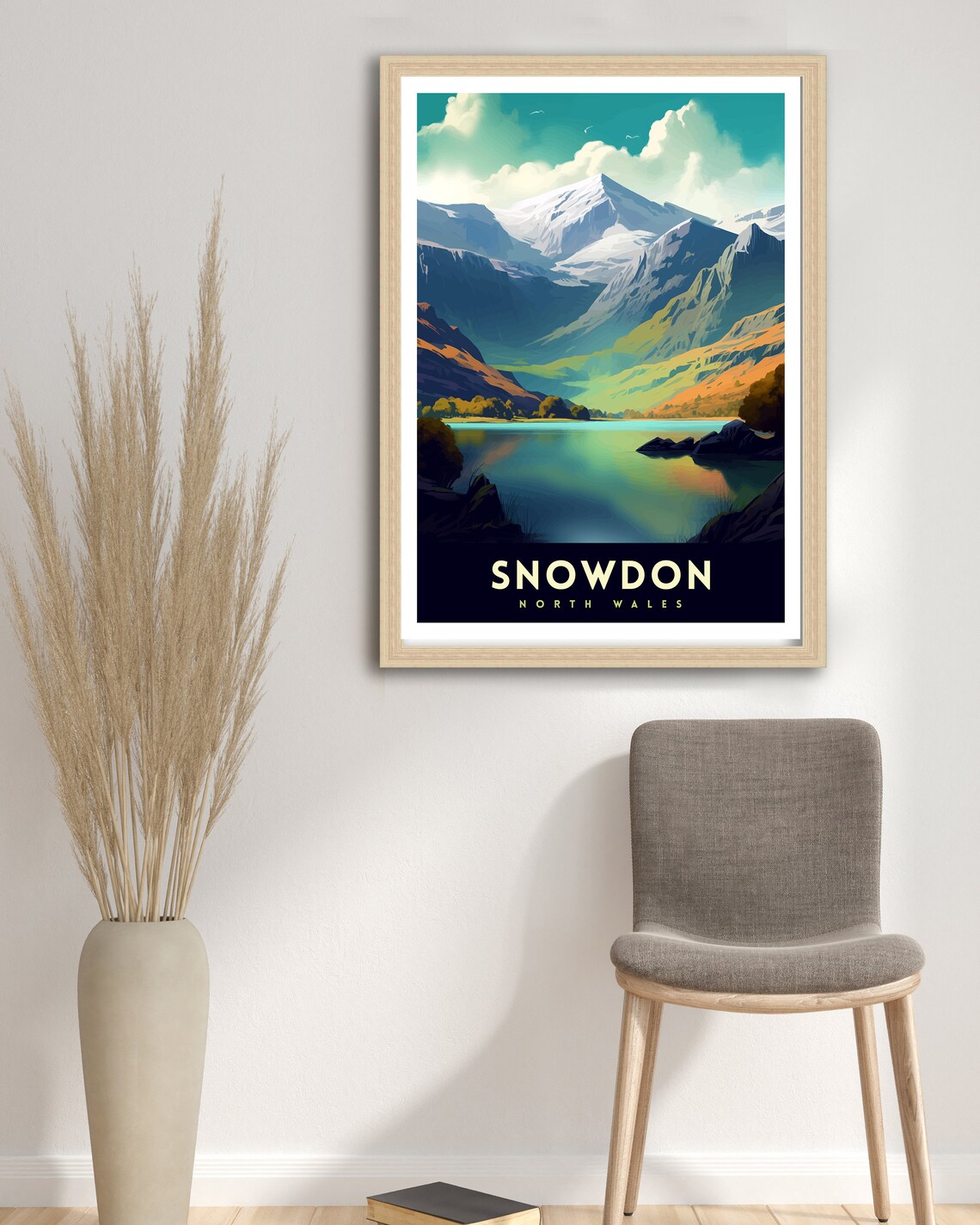 Snowdonia National Park Illustration Travel Poster - Image 3