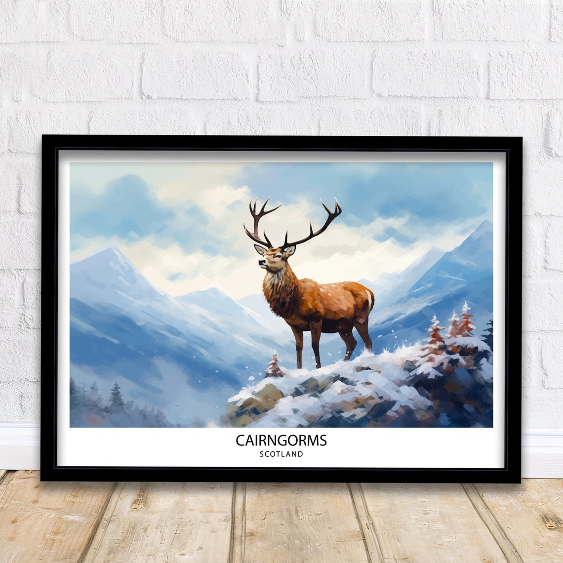 Cairngorms National Park Travel Print National Park Scotland Cairngorms Print Travel Poster Scottish Highlands Cairngorms Poster