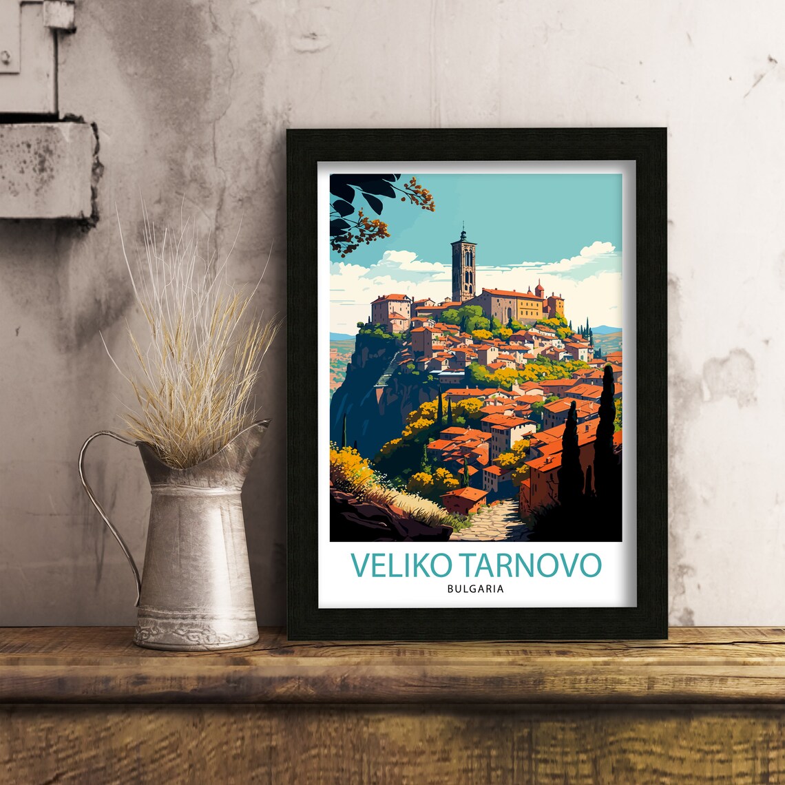 Veliko Tarnovo Travel Poster, Bulgaria Wall Decor - Image 3