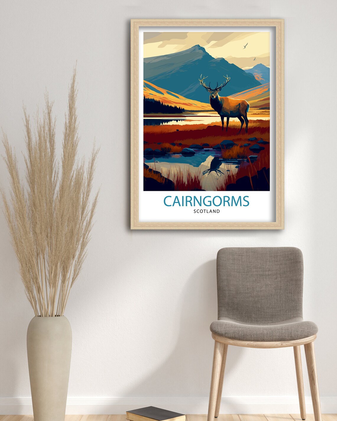 Cairngorms Scotland Travel Poster, Scottish Highlands - Image 3