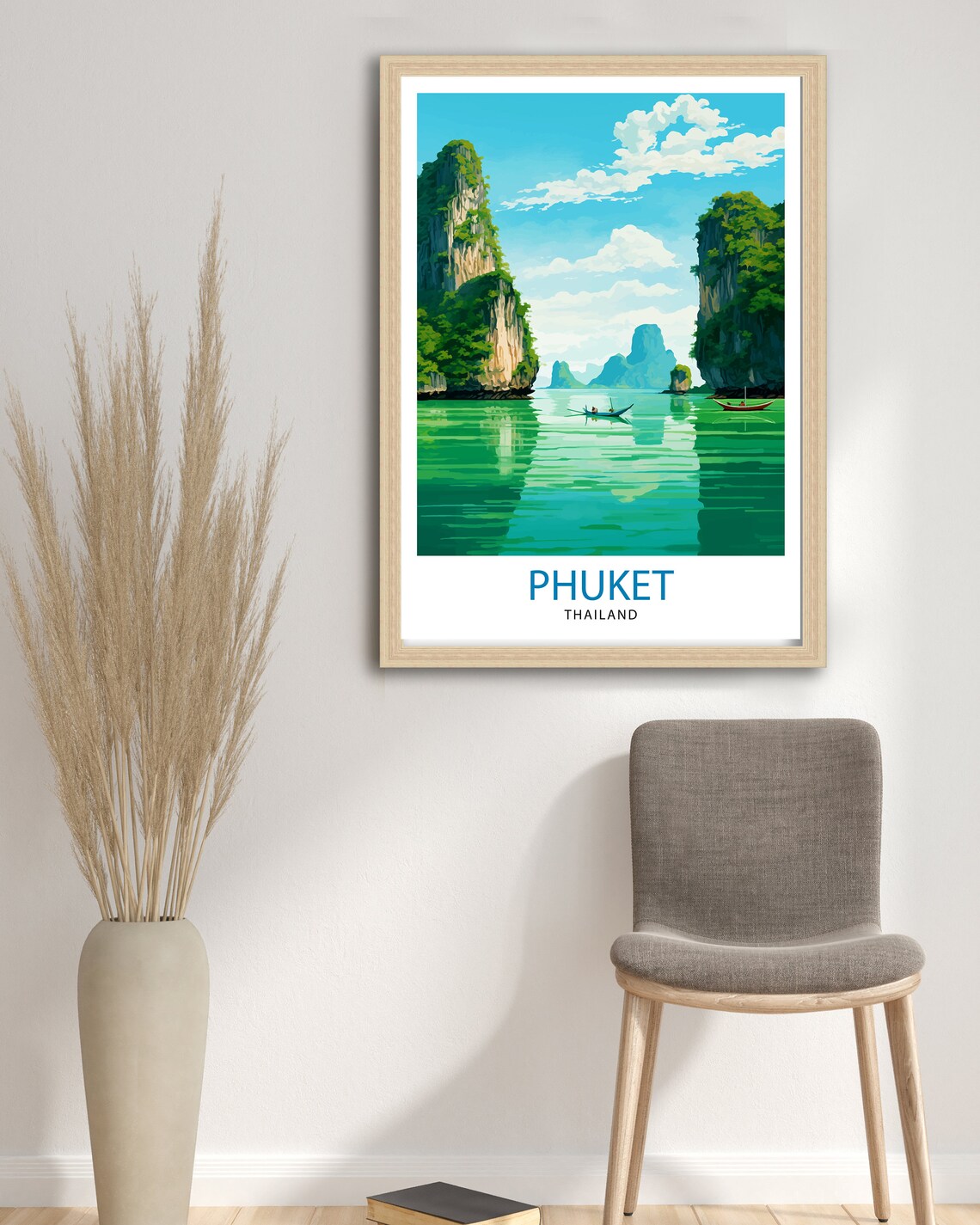 Phuket Thailand Travel Poster, Tropical Paradise - Image 3