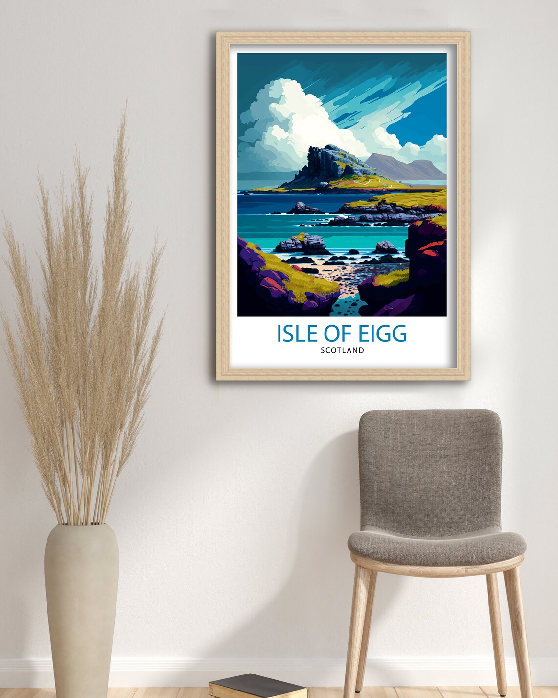 Isle Of Eigg Scotland Travel Poster, Place Decor - Image 3