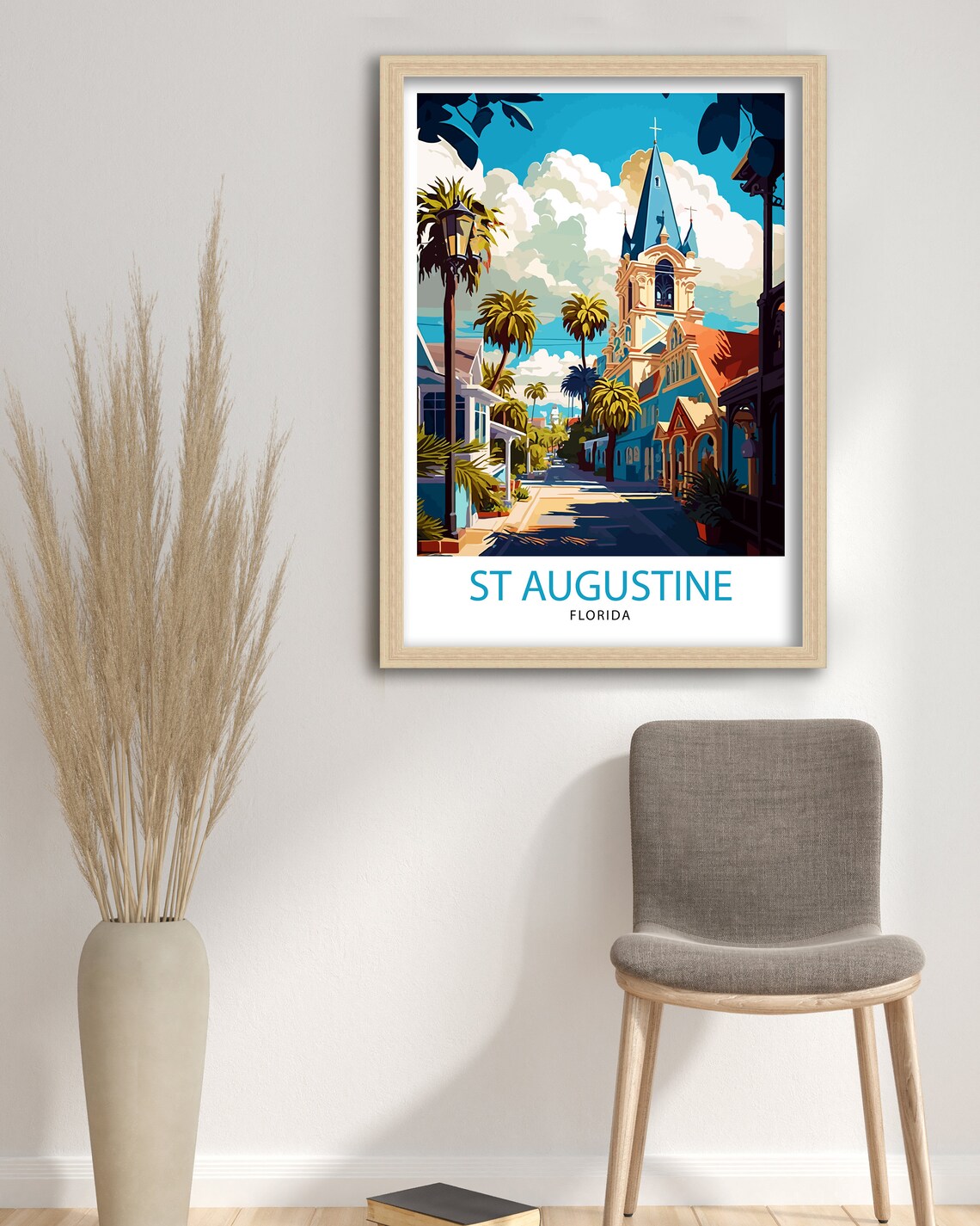 St Augustine Florida Travel Poster, Wall Decor - Image 3