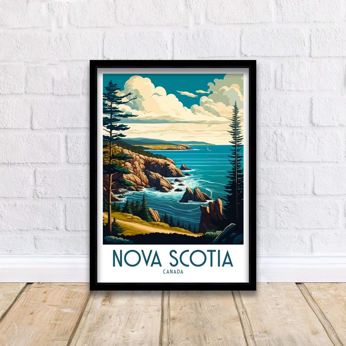 Nova Scotia Travel Poster, Canada Home Decor - Image 2