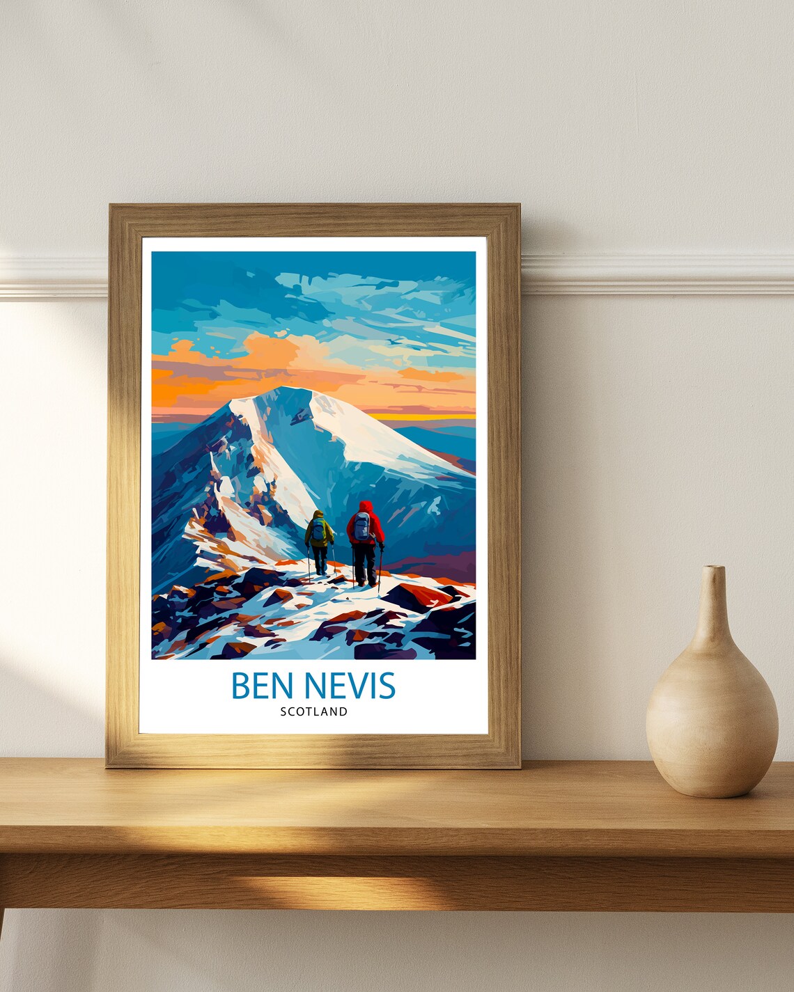 Ben Nevis Print, Scottish Highlands Travel Poster - Image 2