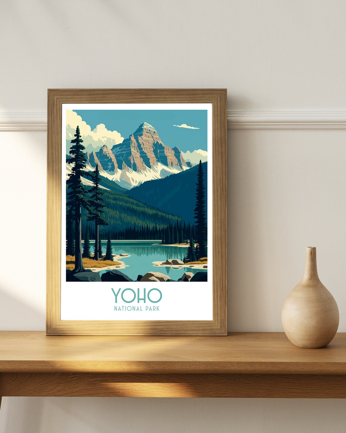 Yoho National Park Travel Poster, Yoho Canada - Image 3