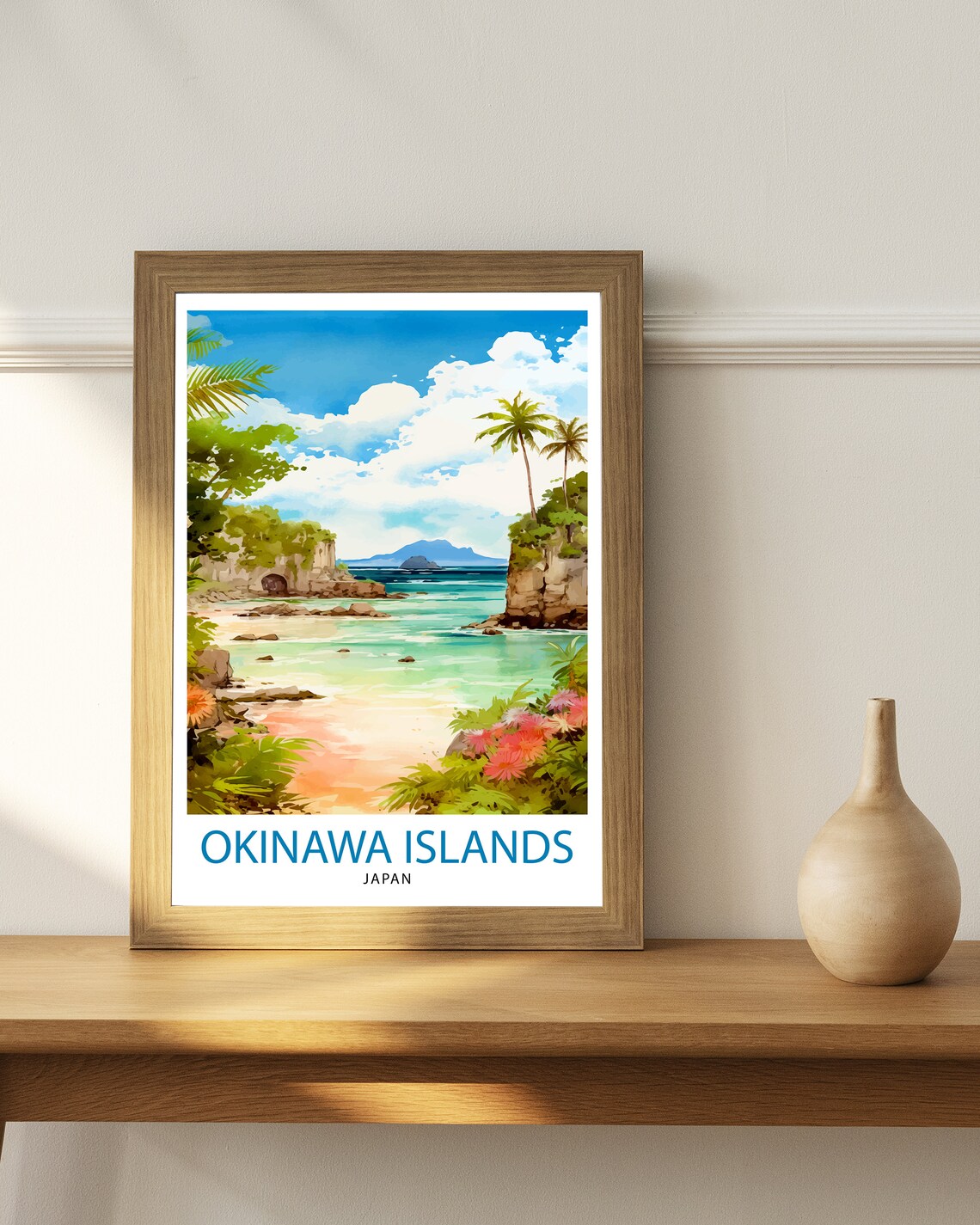 Okinawa Islands Japan Travel Poster, Wall Decor - Image 2