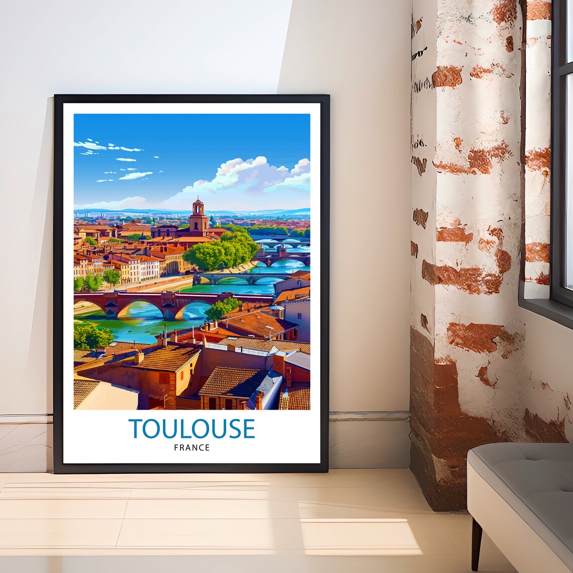 Toulouse France Travel Print Wall Decor Wall Art Toulouse Wall Hanging Home Dcor Toulouse Gift Art Lovers French Art Lover Gift Print Art - Image 3