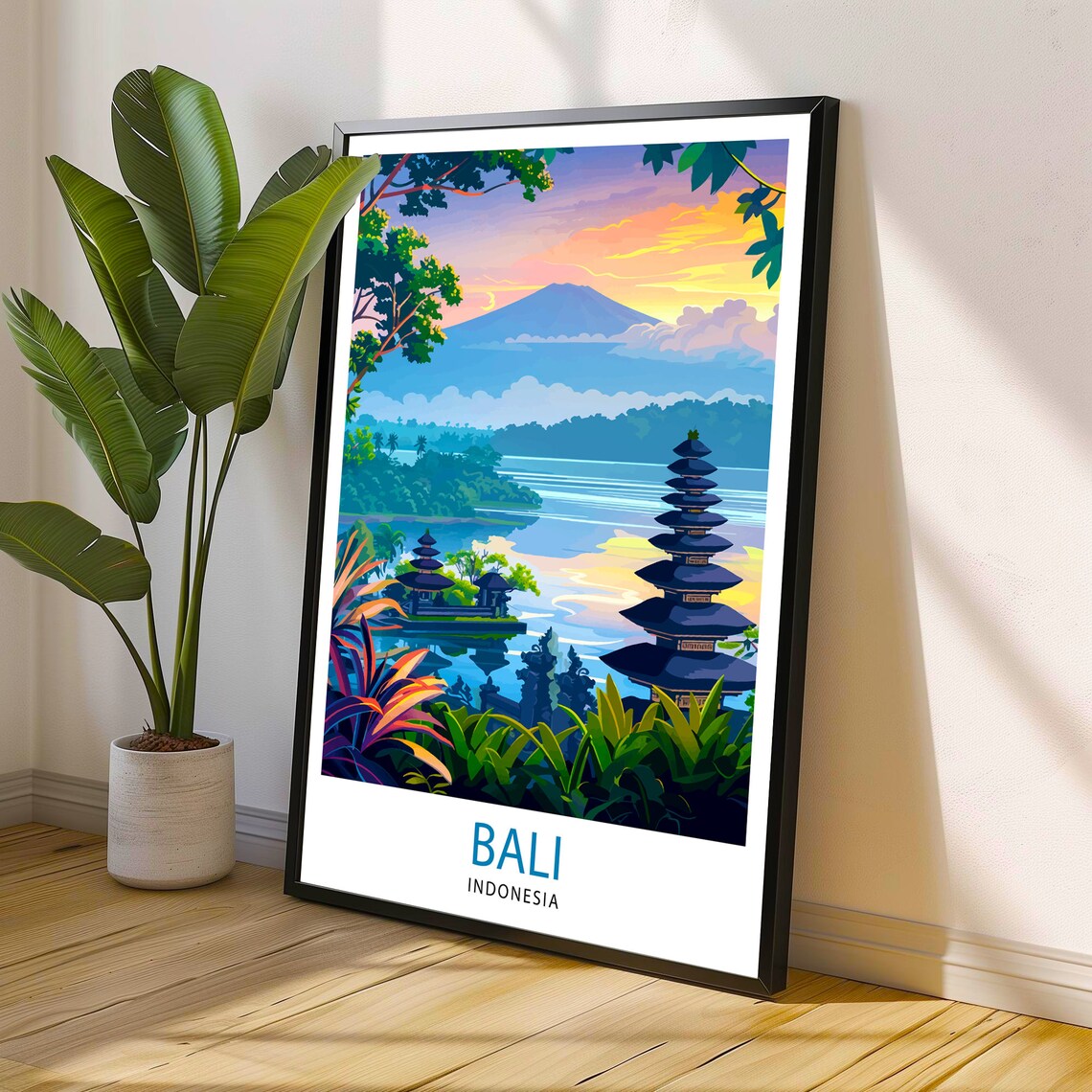 Bali Indonesia Travel Poster, Asia Wall Decor - Image 2