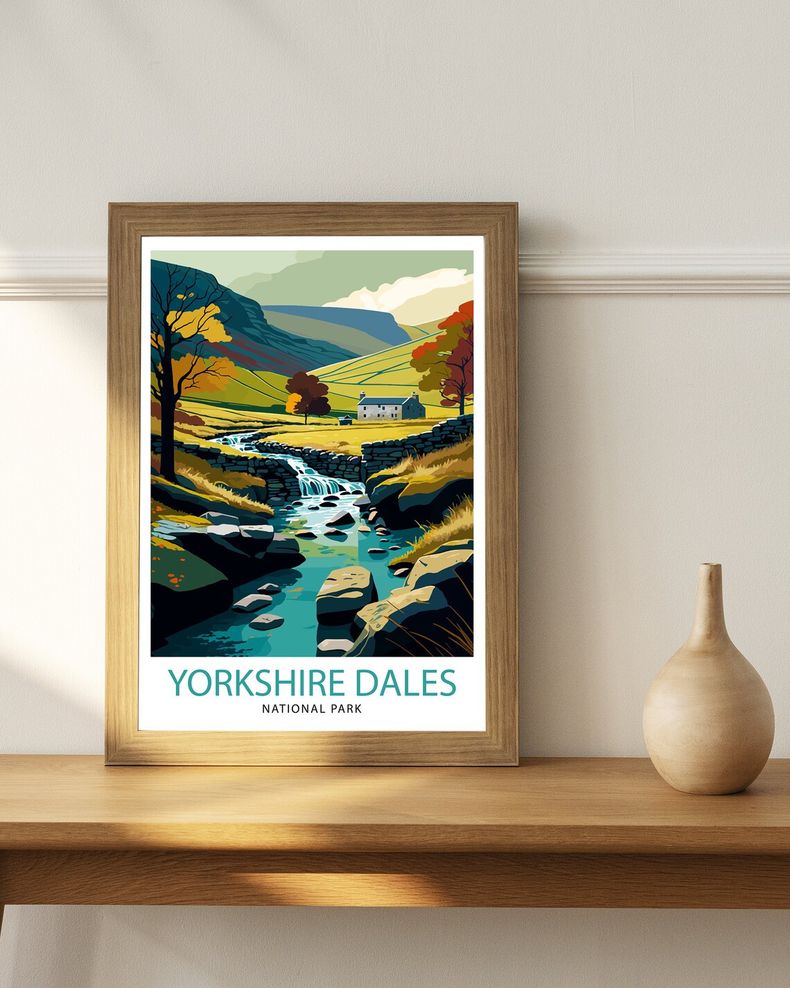 Yorkshire Dales Travel Poster, England Wall Art - Image 2
