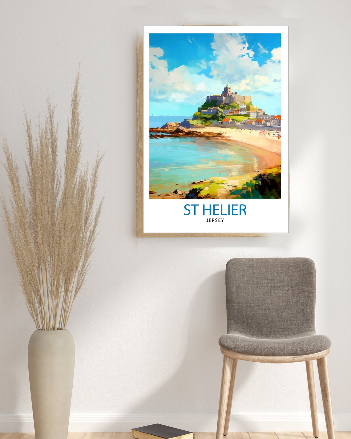 St Helier Jersey Travel Poster, Wall Decor - Image 3