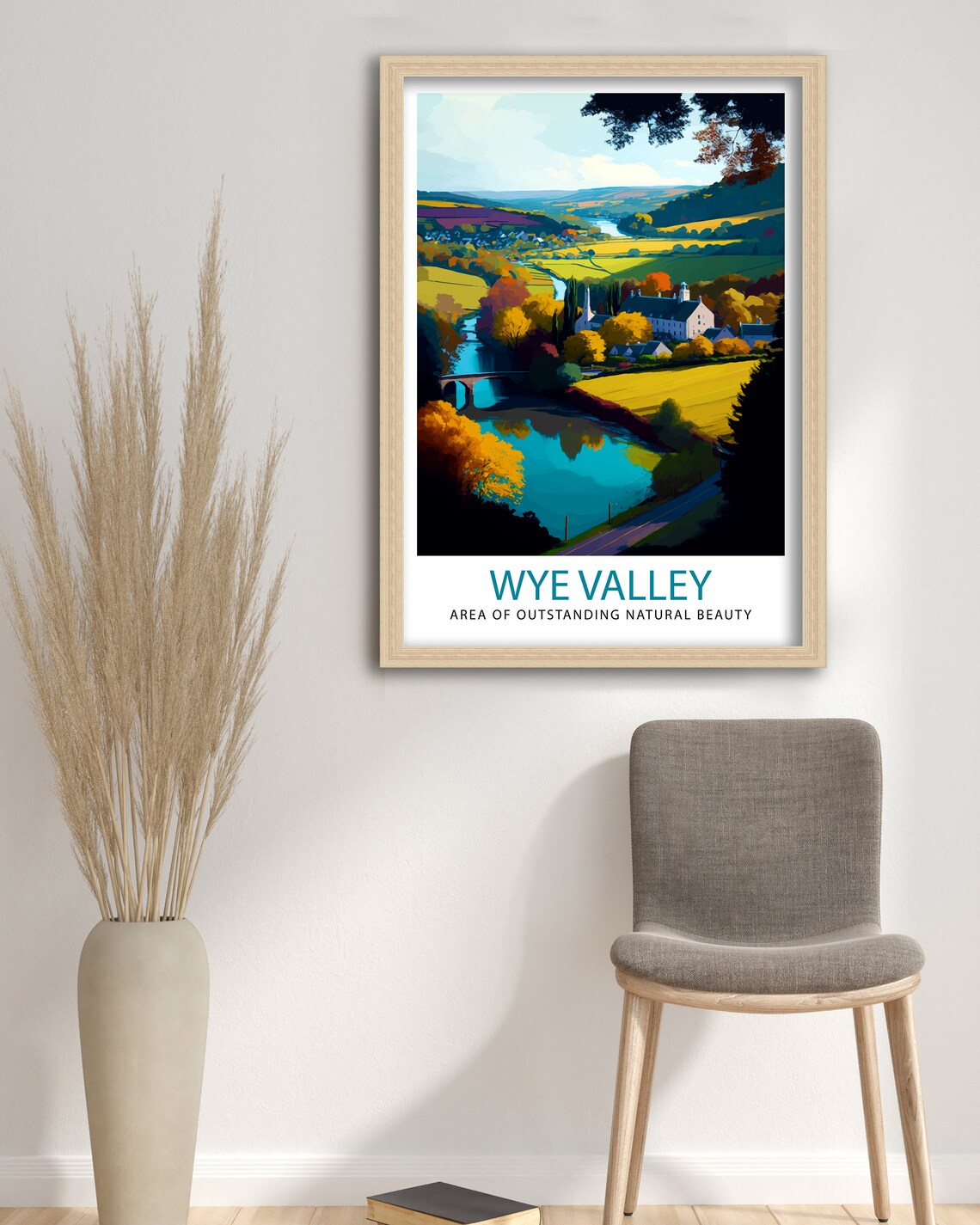 Wye Valley Travel Poster, Place Illustration - Image 3