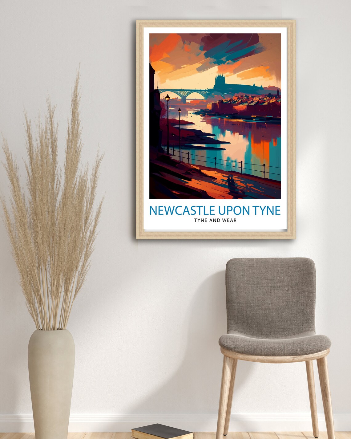 Newcastle Upon Tyne Travel Print Poster Print - Image 3
