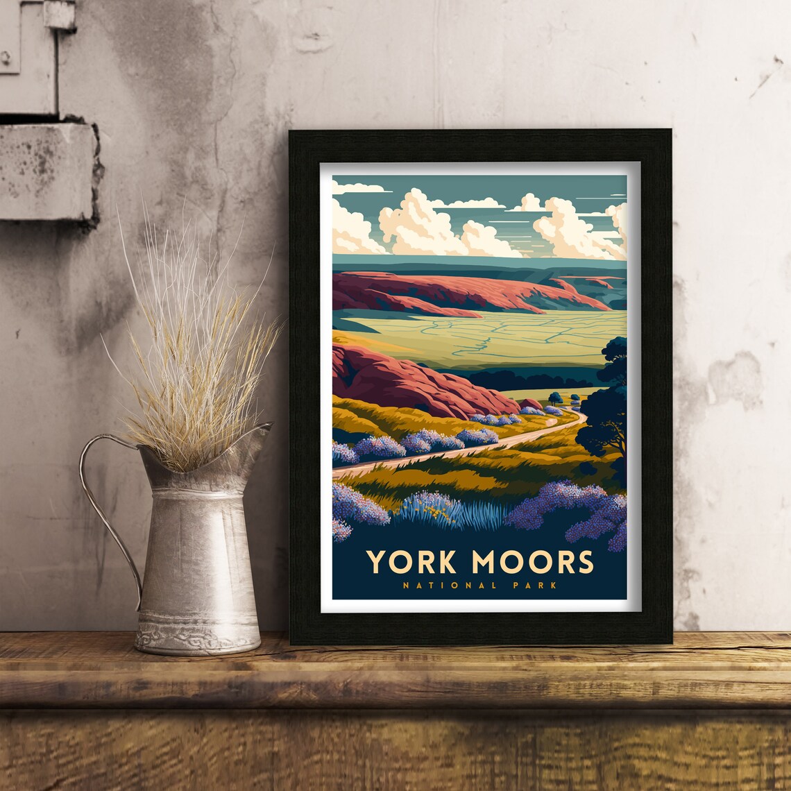 North York Moors Travel Poster, Yorkshire National Park - Image 2