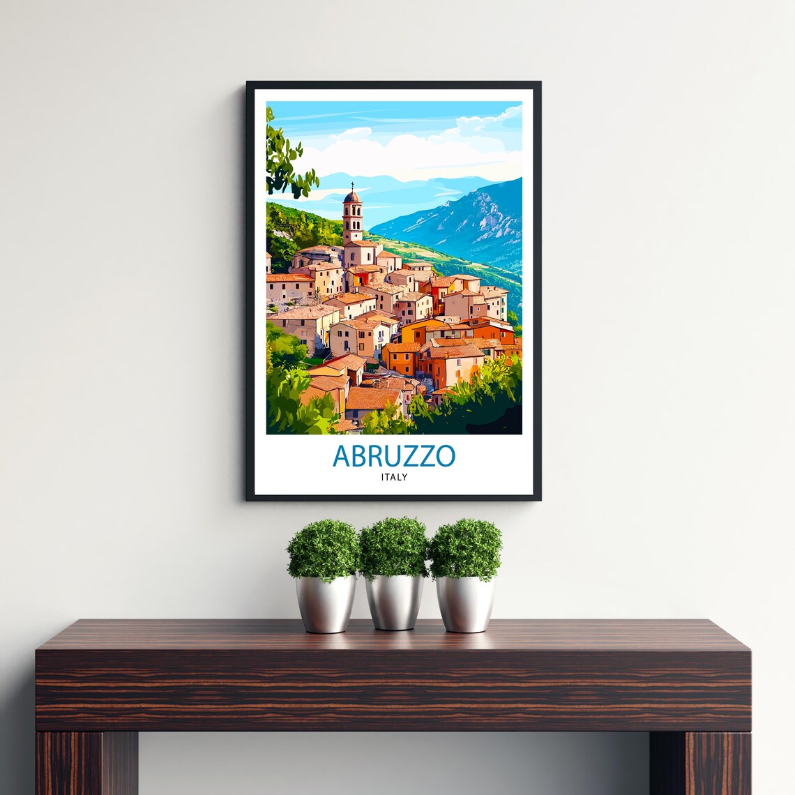 Abruzzo Italy Travel Poster, Scenic Italian Region - Image 2
