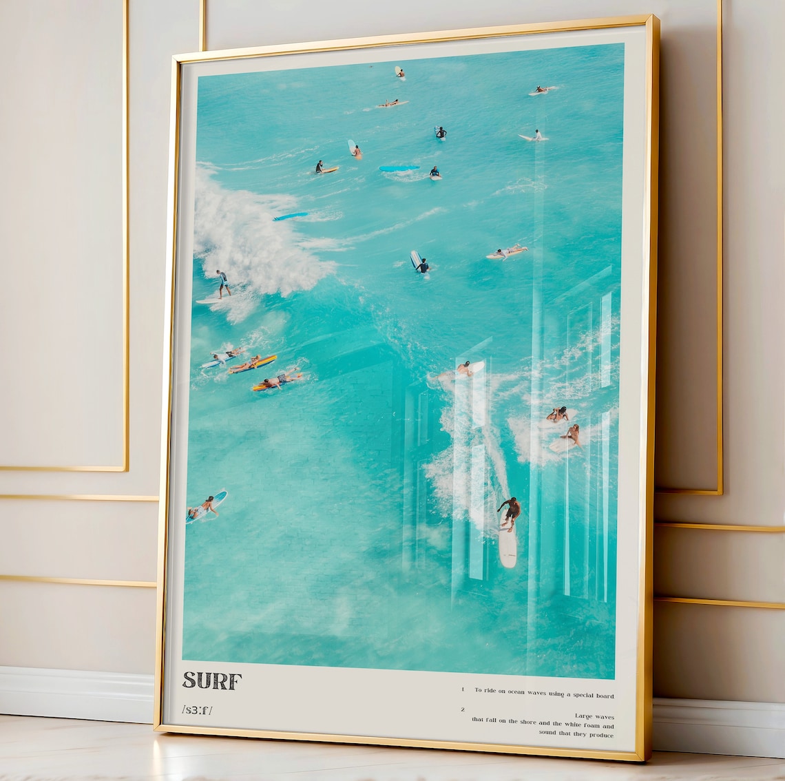 Surf Definition Poster, Coastal Dorm Room Decor - Image 3