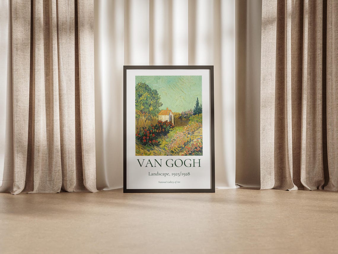 Van Gogh Art Print Van Gogh Exhibition Poster Van Gogh Painting Nature Landscape Art Garden Wall Art Museum Poster - Image 2