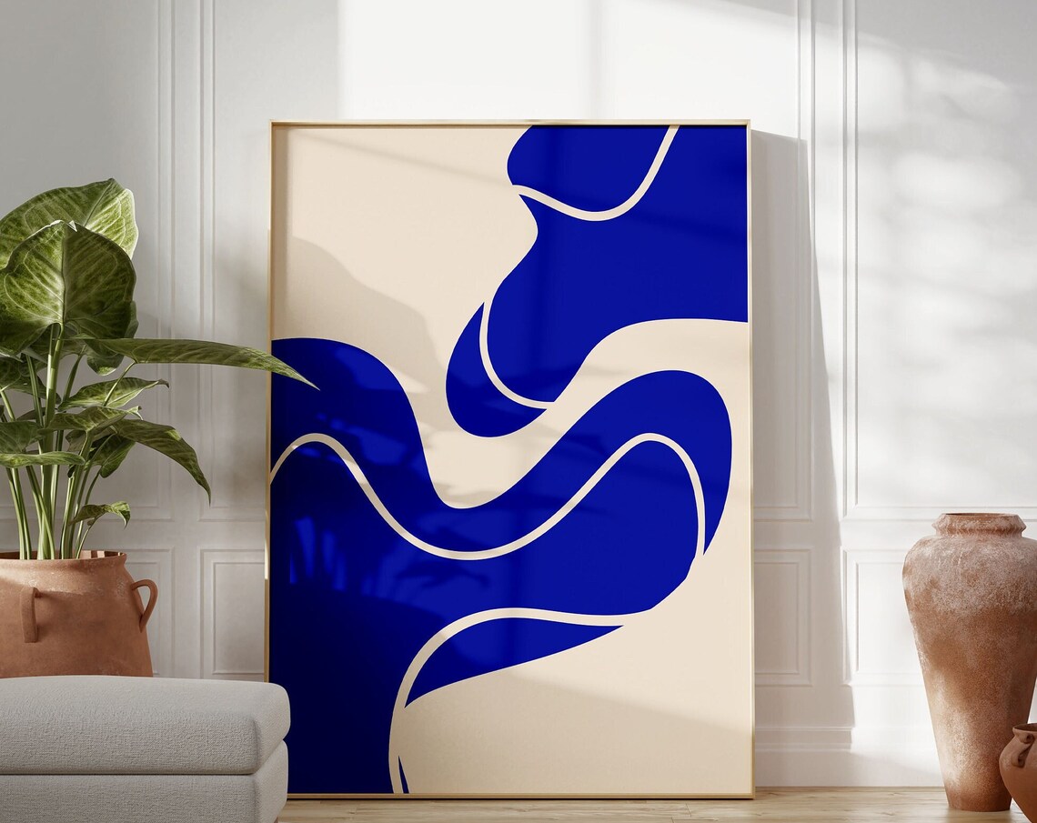Abstract Wall Art Bright Modern Poster Print