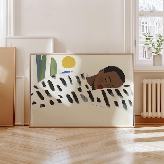 Reclining Figure - Afrocentric Minimalist Art