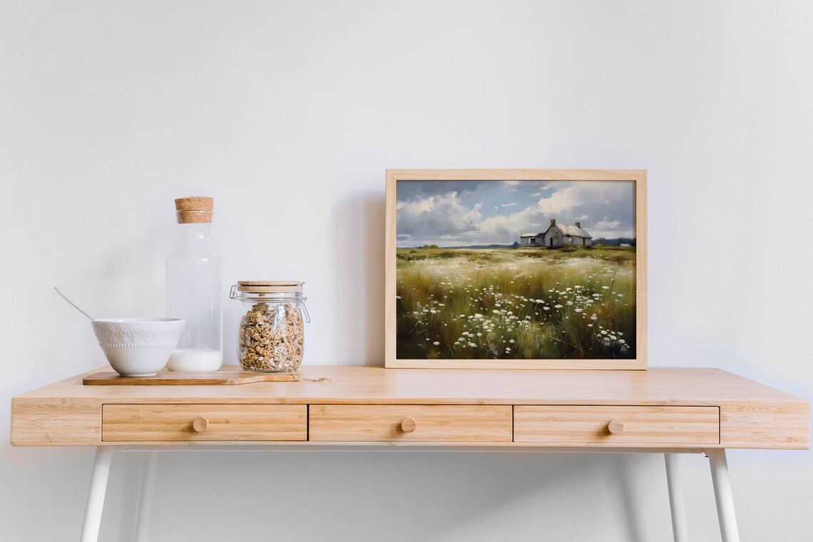 Whispers In The Wild, Meadows Cottage Antique Print - Image 4