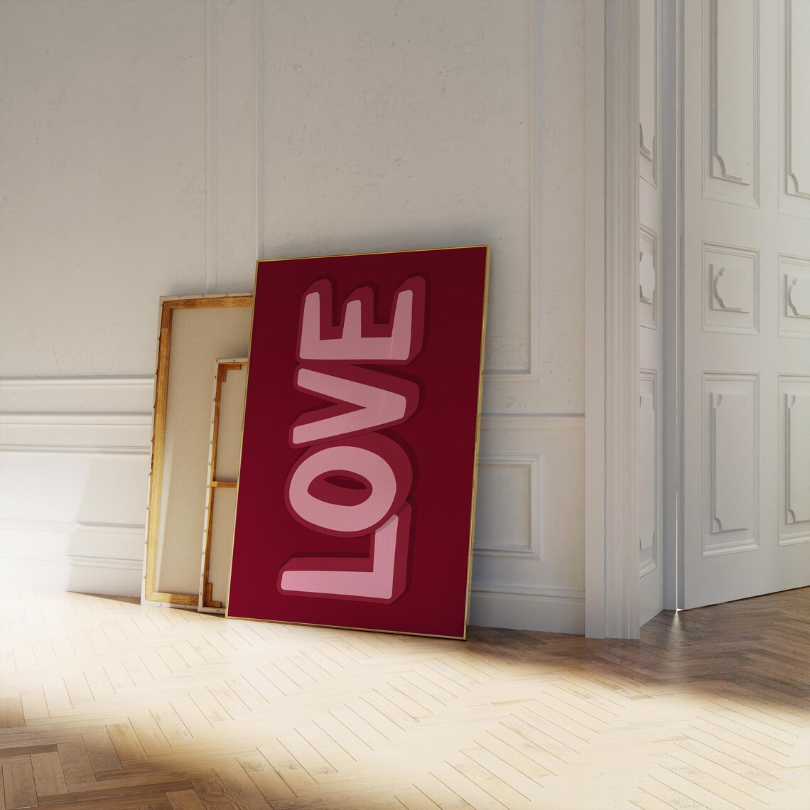 Love Red Sign, Trendy Valentine Minimalist Poster - Image 3