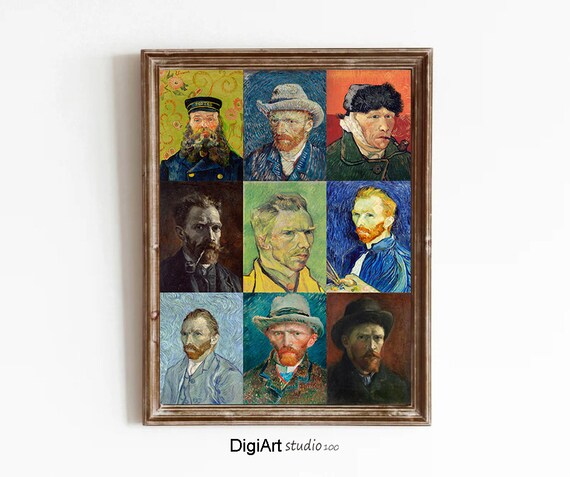 Vincent Van Goghs Portraits Wall Art