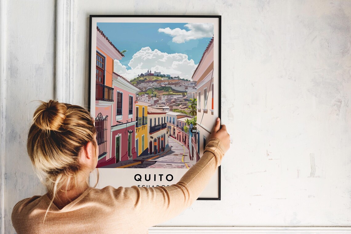 Quito Travel Poster, Ecuador South America Wall Art - Image 2