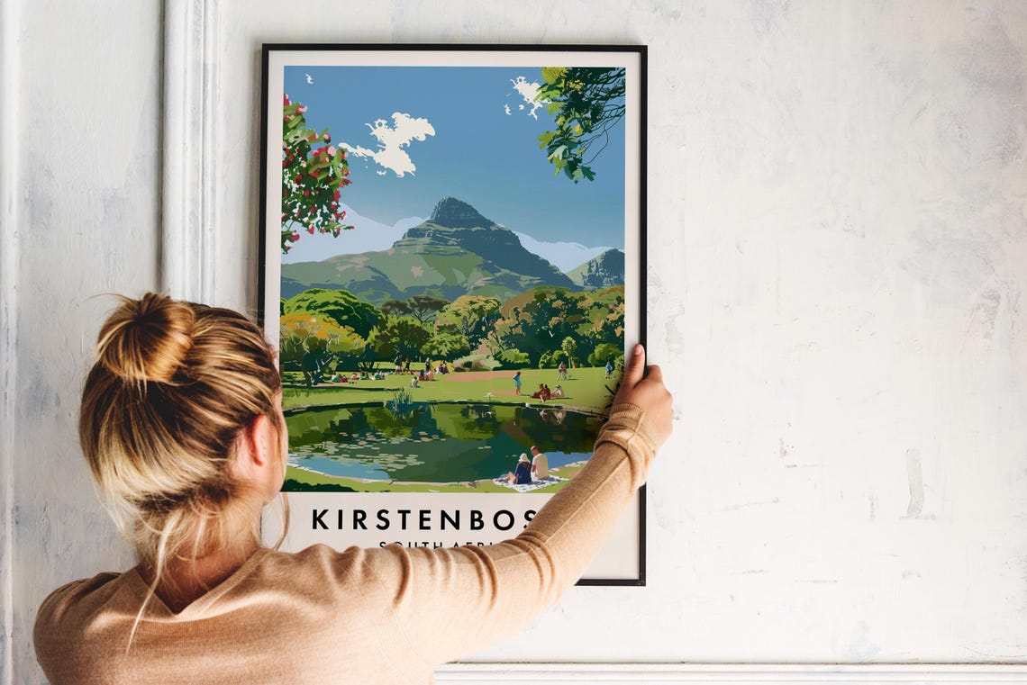 Kirstenbosch Travel Print Wall Art Cape Town Poster South Africa Travel Print Travel Lovers Home Decor Wall Art City Travel Poster Gifts - Image 2