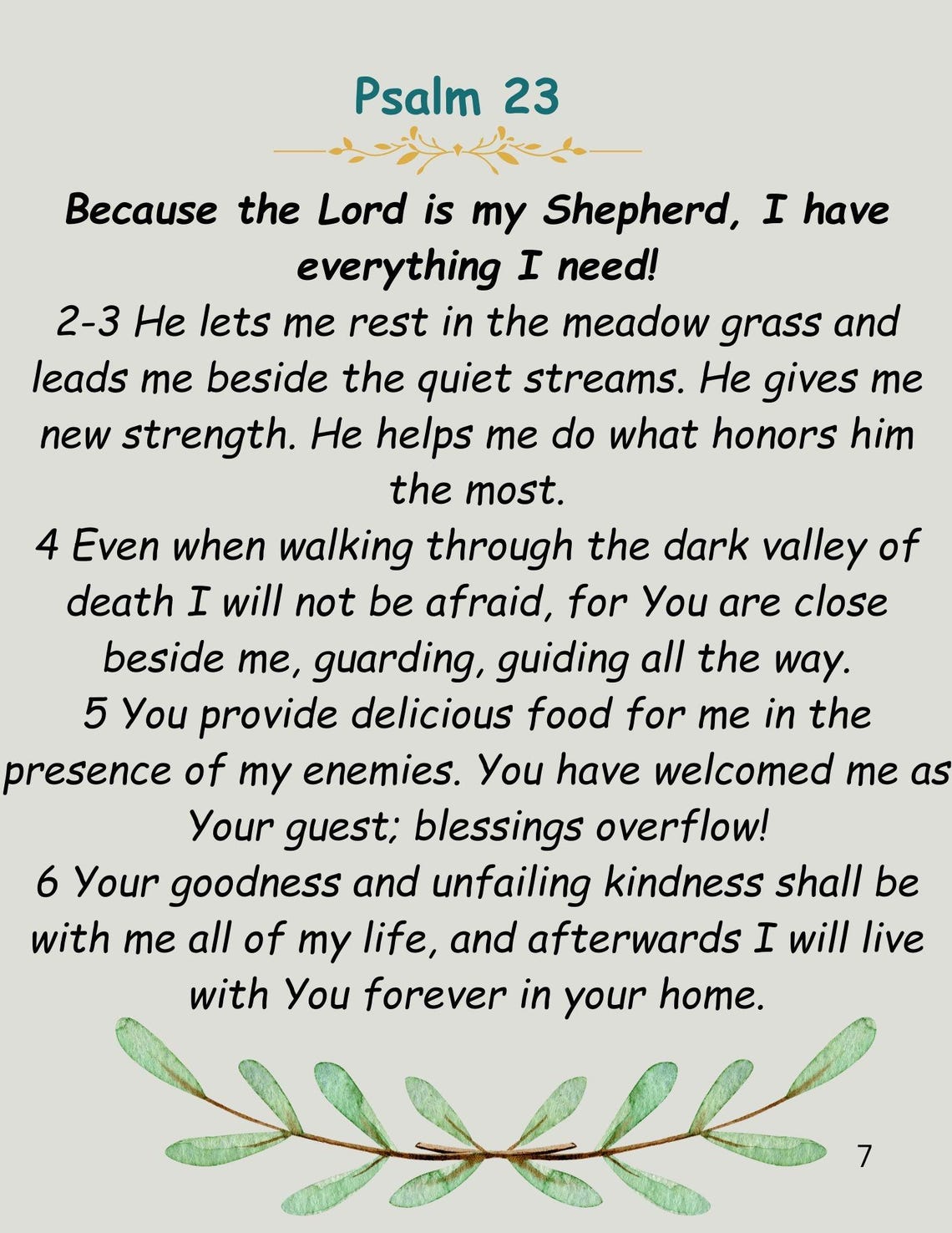 Faith in the Valley Uplifting Psalms Difficult Seasons Poster - Image 2