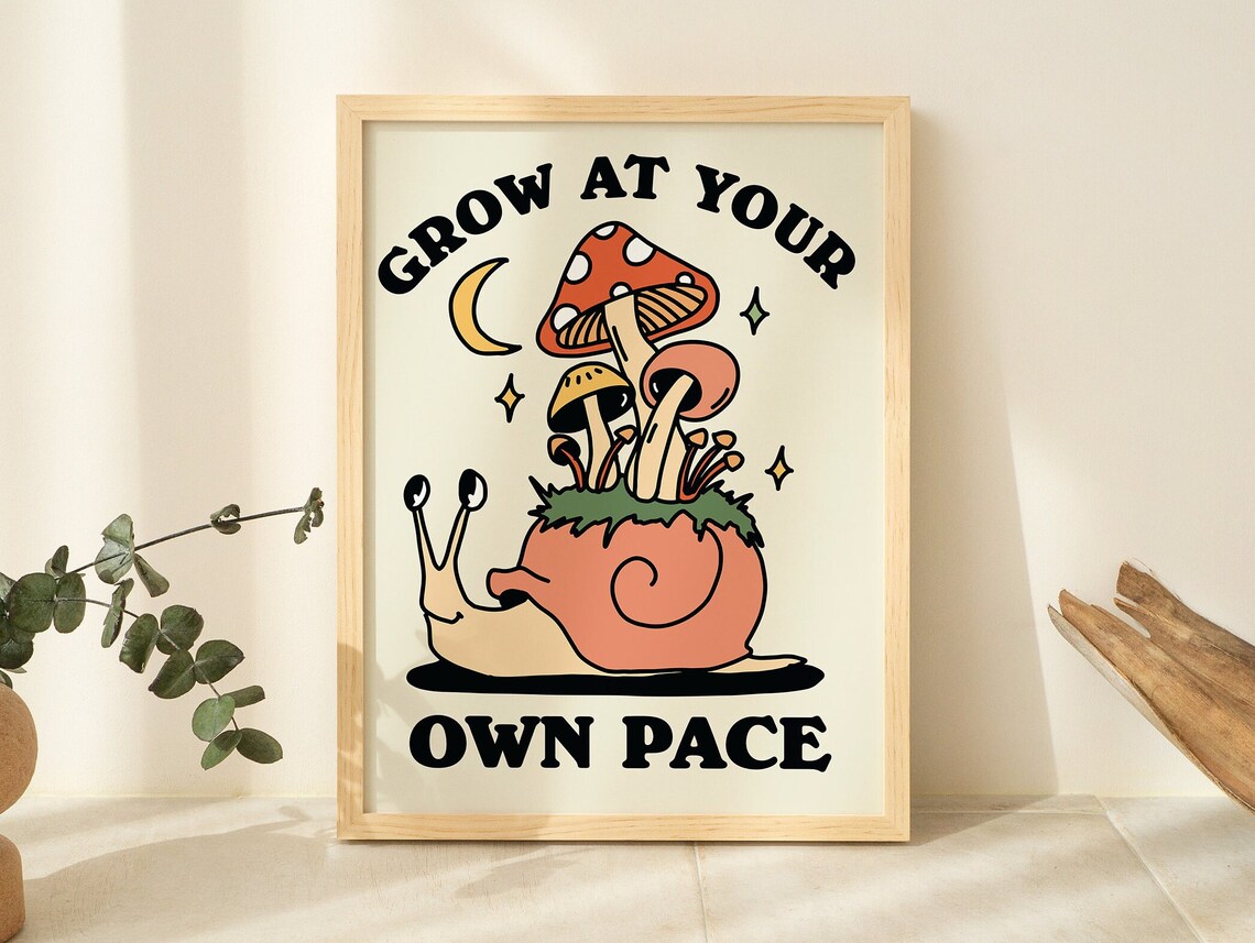 Retro Quote Wall Print, Groovy Classroom Poster - Image 2