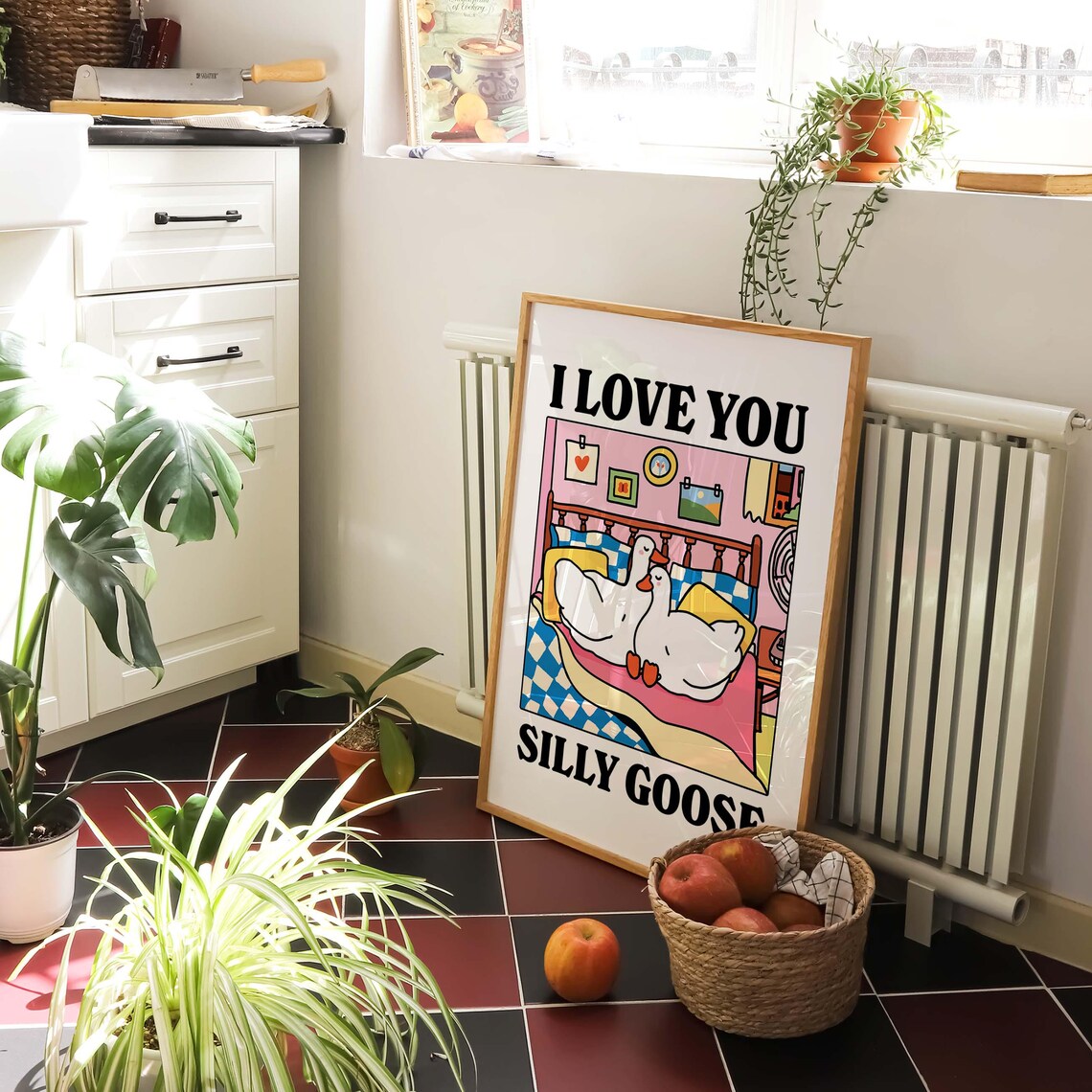 Silly Lil Goose Romantic Poster, Love Quote Print - Image 3