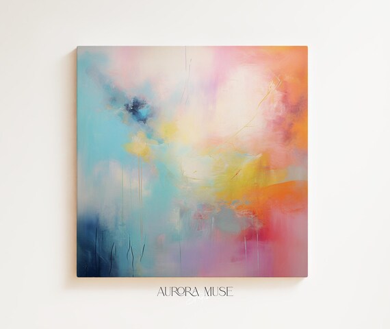 Art Colorful Modern Art Bright Colorful Art Prints Orange And Pink Large Wall Art Abstract Wall Art Minimalist Art 067