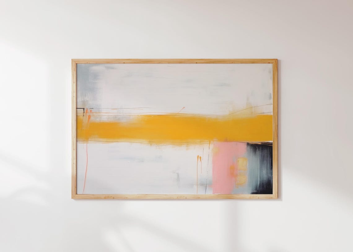 Art Colorful Abstract Art Prints Living Room Decor Bold Colorful Prints Abstract Art Prints Yellow 208 - Image 5