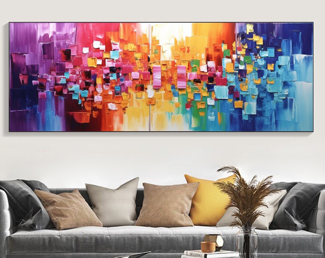 Minimalist Color Block Abstract Art Print, Modern Decor
