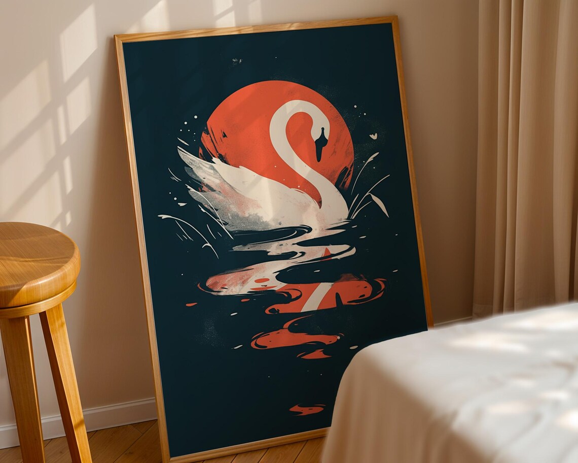 Swan, Home Kitchen Office And Room Decor - Image 5