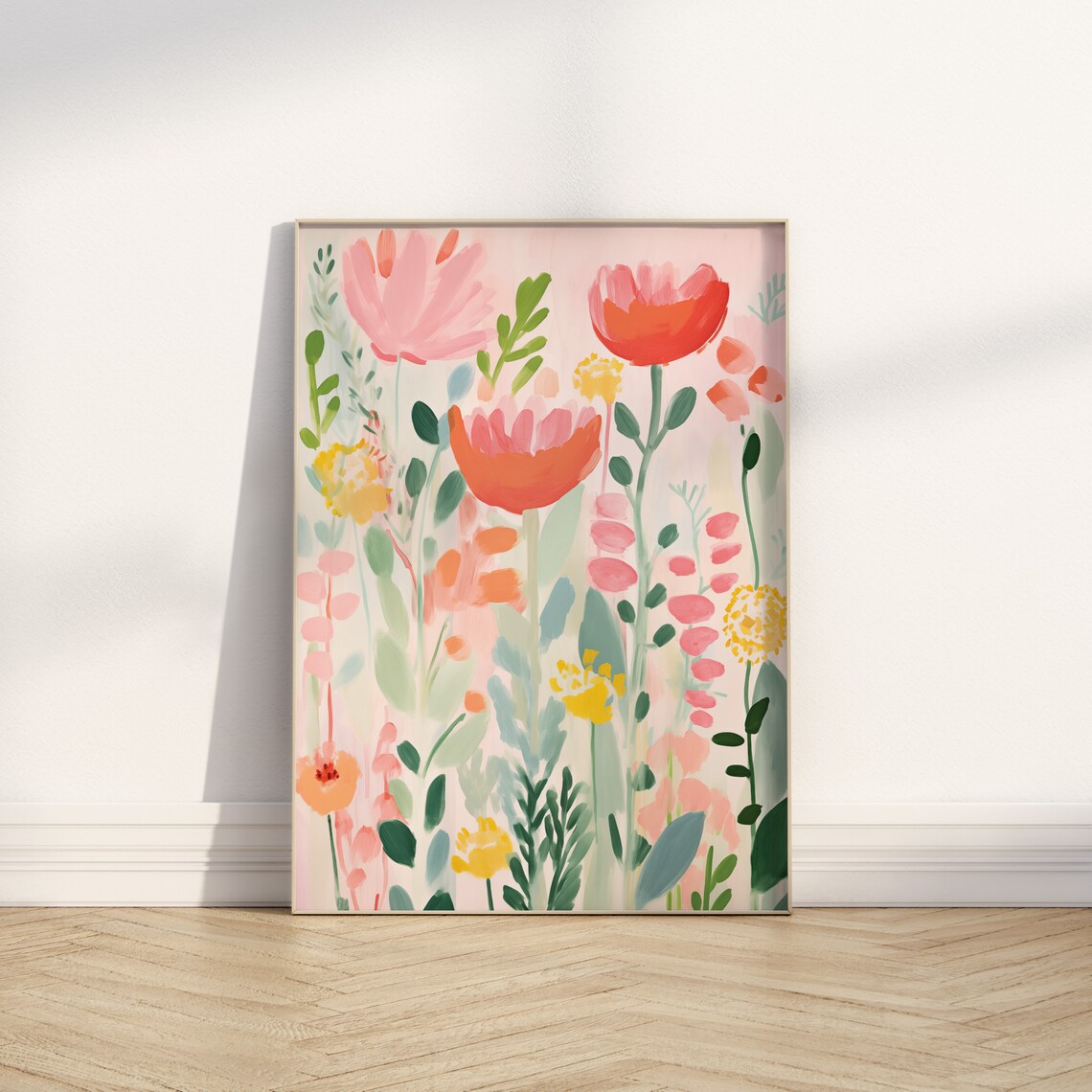 Bright Abstract Flower Botanical Art Print, Modern Floral - Image 3