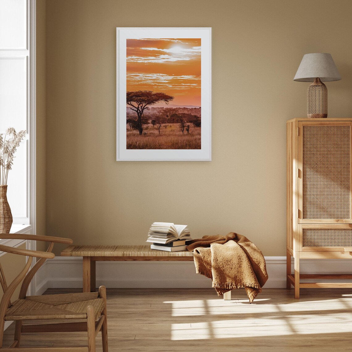 Africa Colorful Travel Poster, Street Map Wall Art - Image 3
