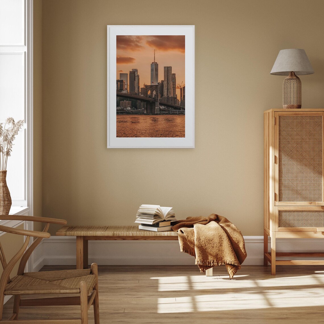 New York City Sunset Skyline With One World Trade Center Poster - Image 2