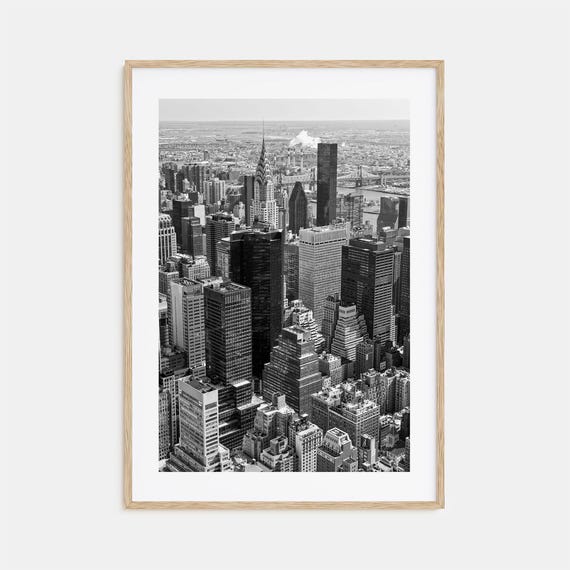 New York City Black And White Travel Poster, No. 2