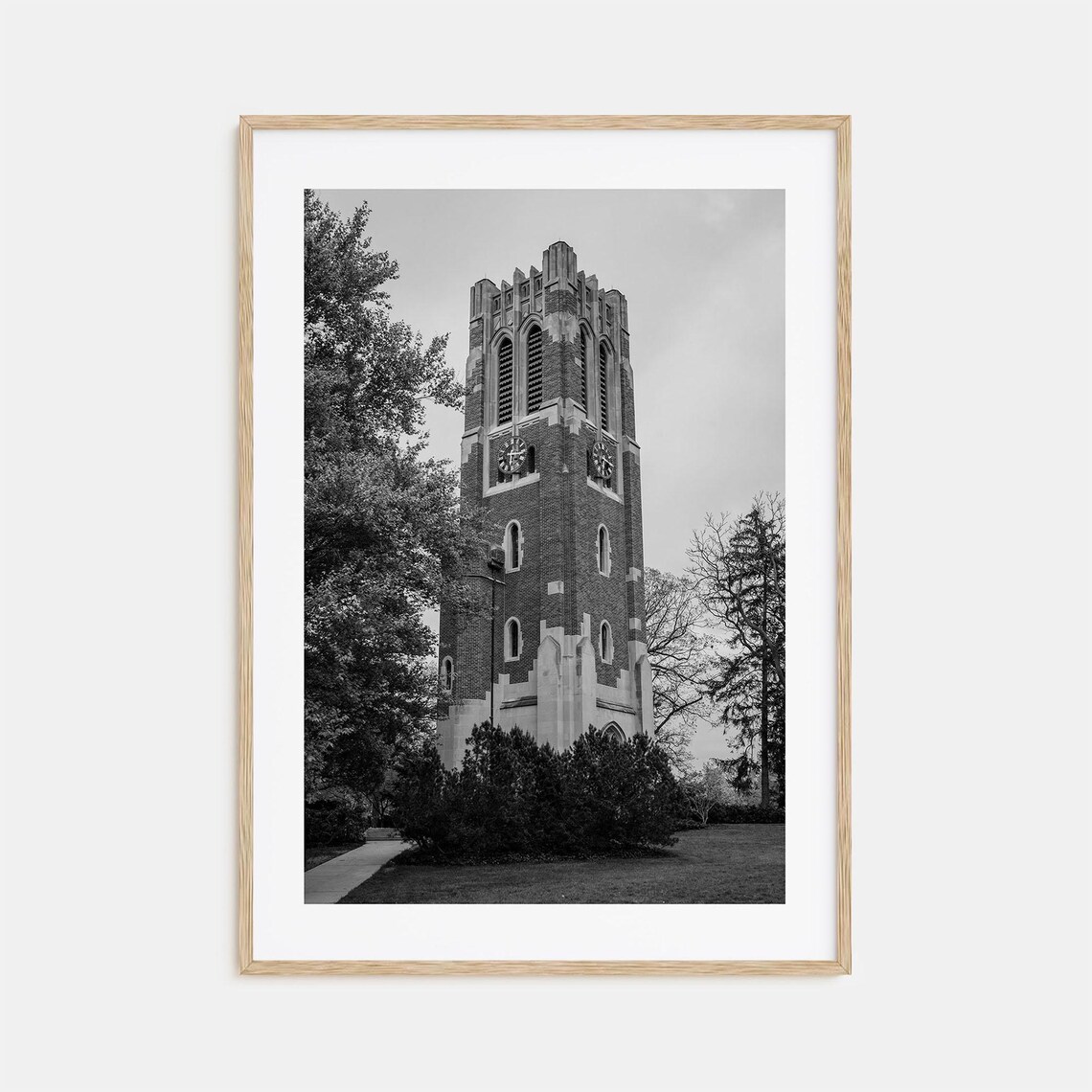 East Lansing Photo Poster Print East Lansing Black And White Art Photography East Lansing Travel East Lansing Map Poster