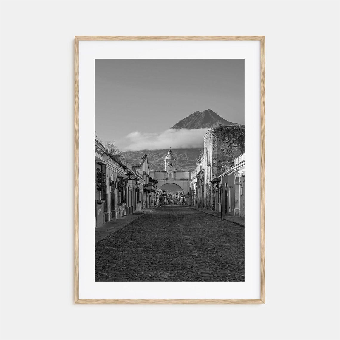 Antigua Guatemala Photo Poster Print No 1 Antigua Guatemala Black And White Wall Art Antigua Guatemala Photography Travel Map Poster