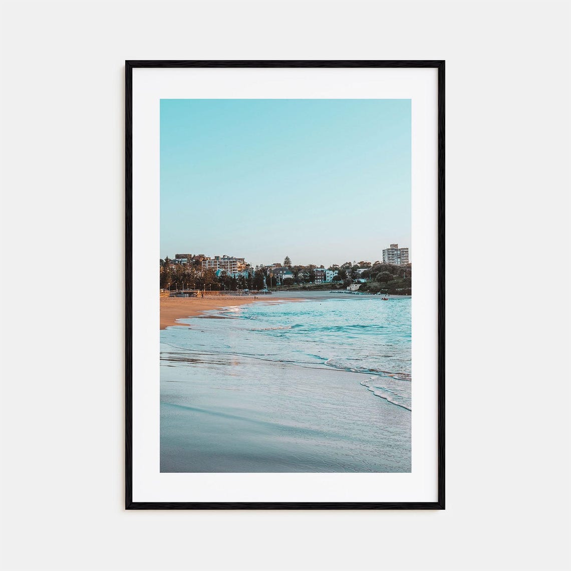 Coogee Beach Shoreline Turquoise Water Colorful Photography Poster