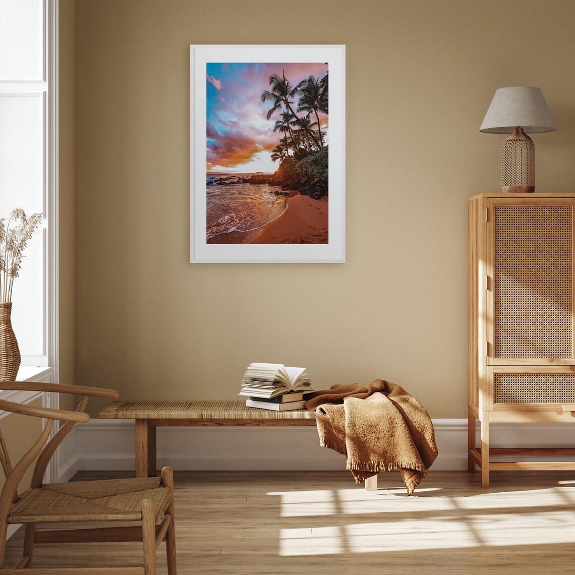 Maui Colorful Travel Poster, Street Map City Print - Image 3