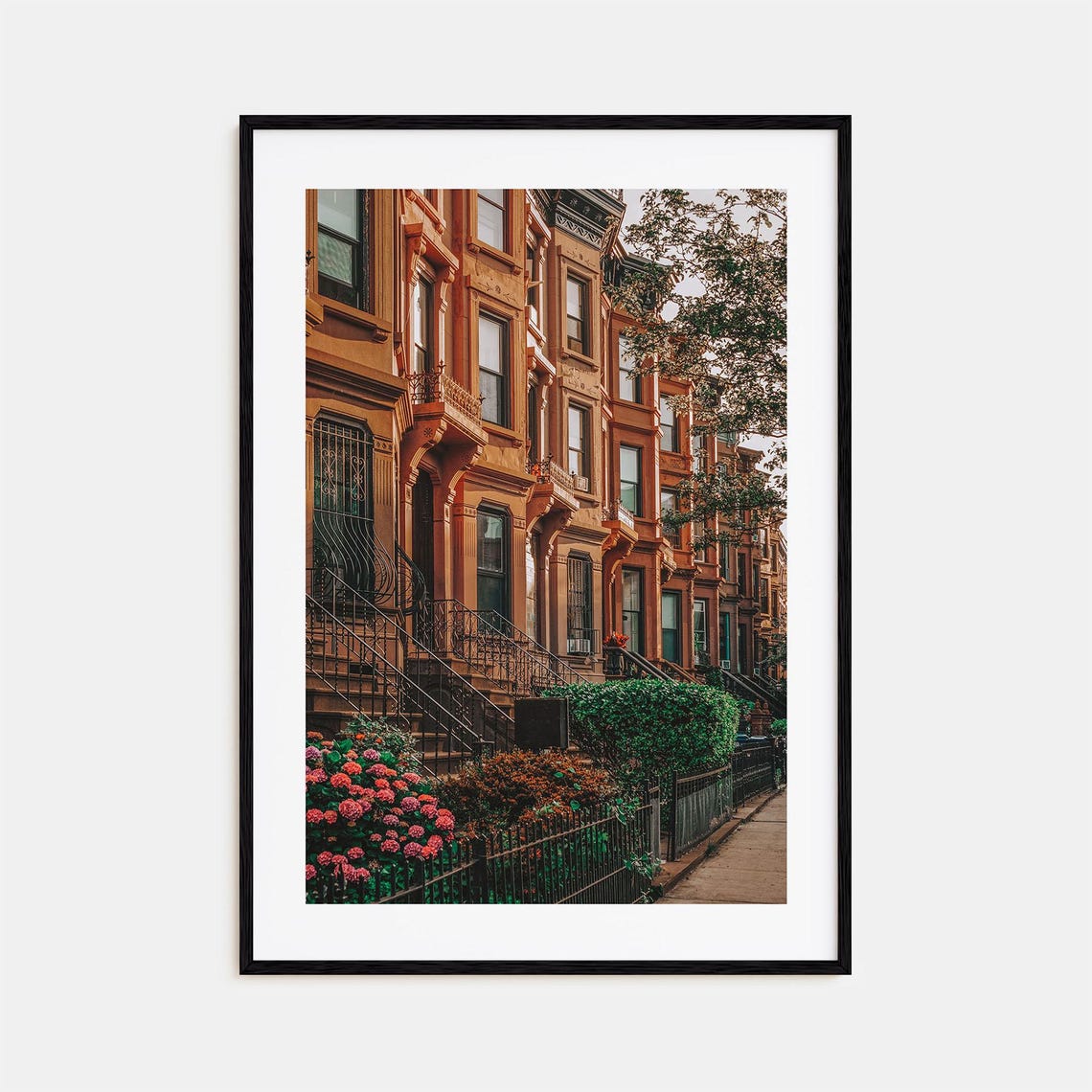 Bedford Stuyvesant Colorful Poster Print Bedford Stuyvesant Photo Wall Art Wall Decor Travel Print Street Map Poster City Map