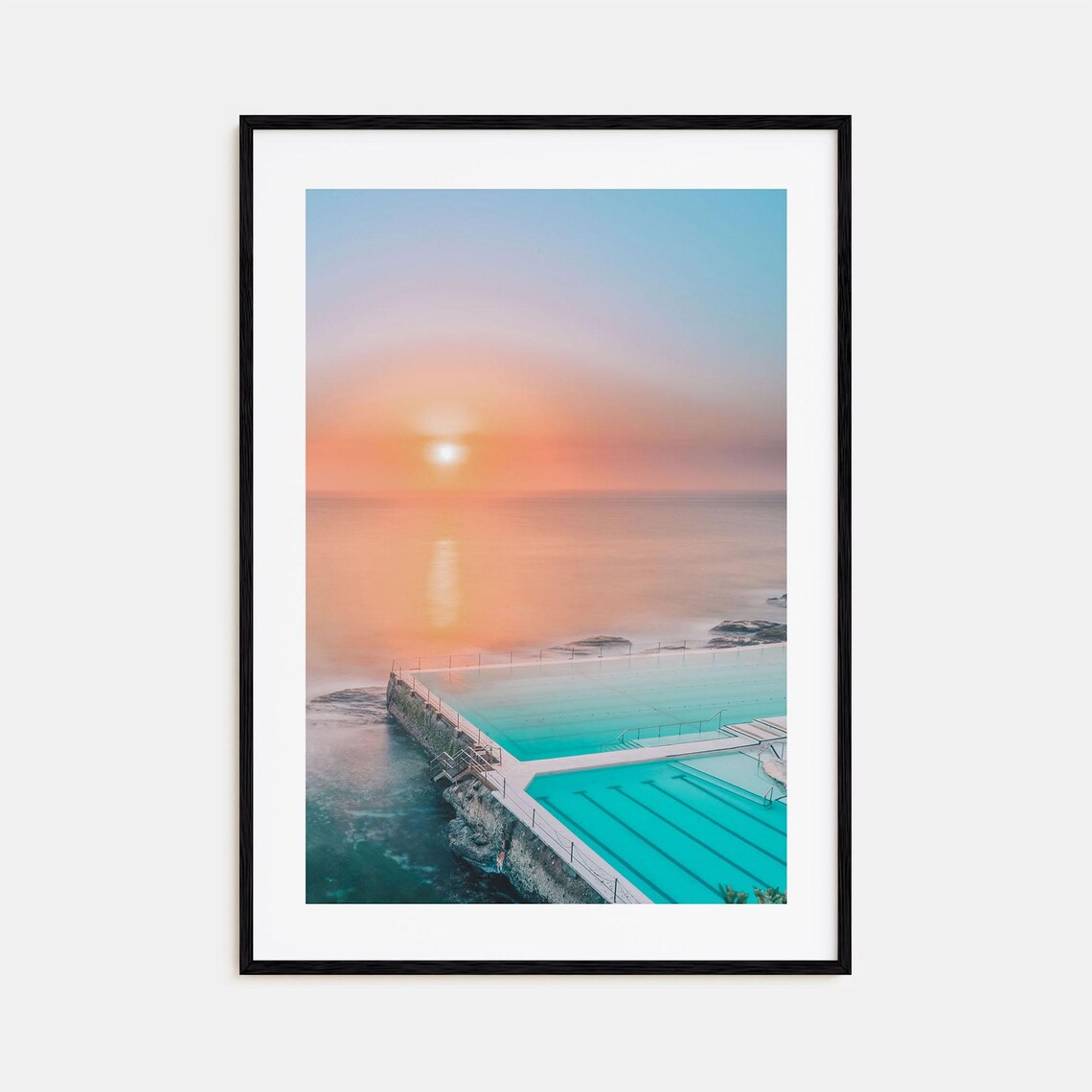 Bondi Beach Travel Poster, Street Map Art Print