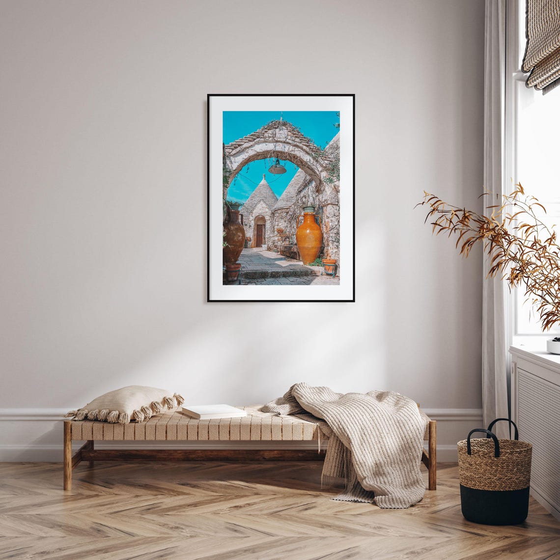 Alberobello Trulli Stone Arch Cone Roofs Italy Village Travel Poster - Image 2