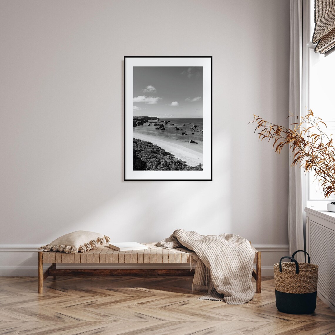 Okinawa Black And White Travel Poster, Photo Art - Image 2