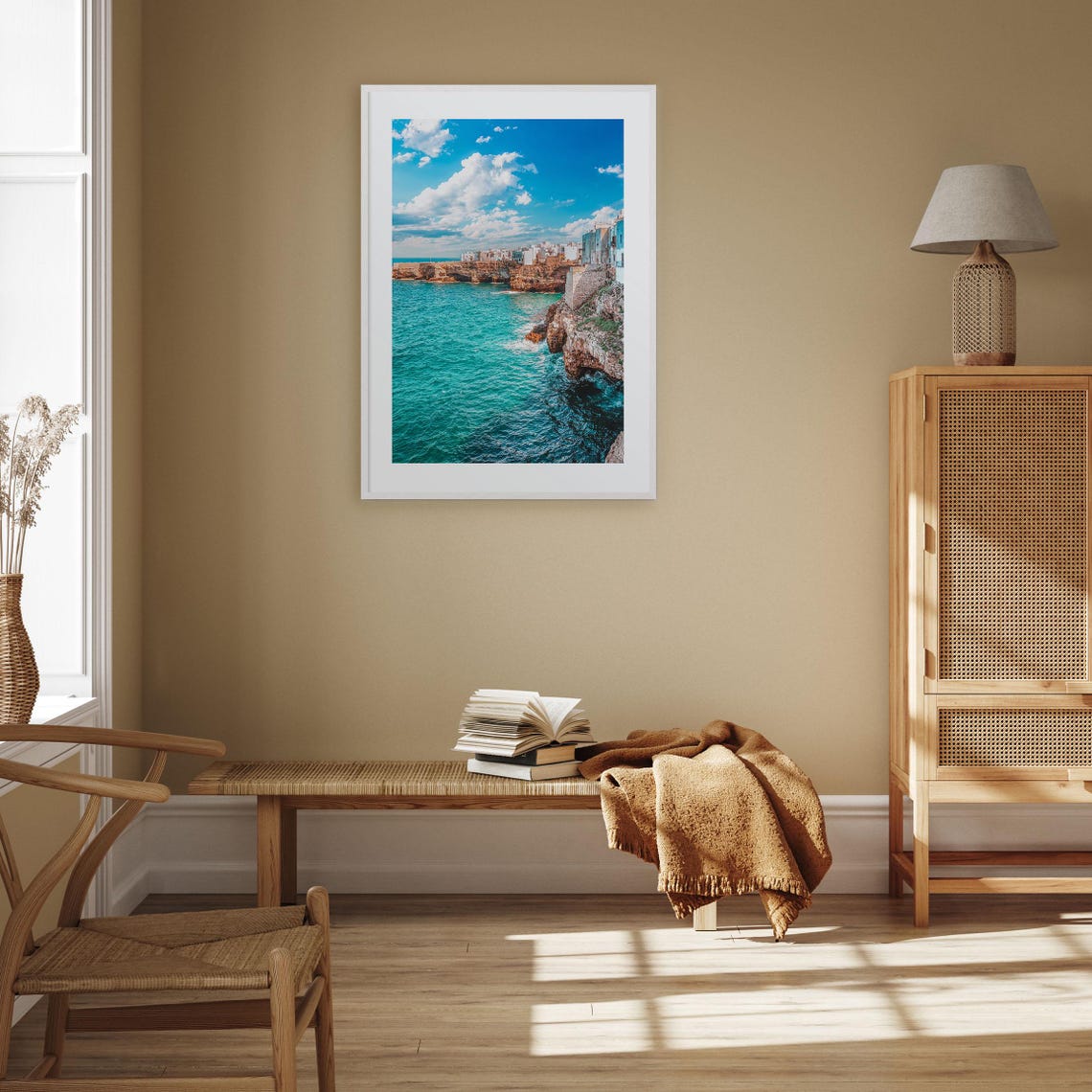Polignano a Mare Cliffs Turquoise Sea Italy Adriatic Coast Town Poster - Image 3