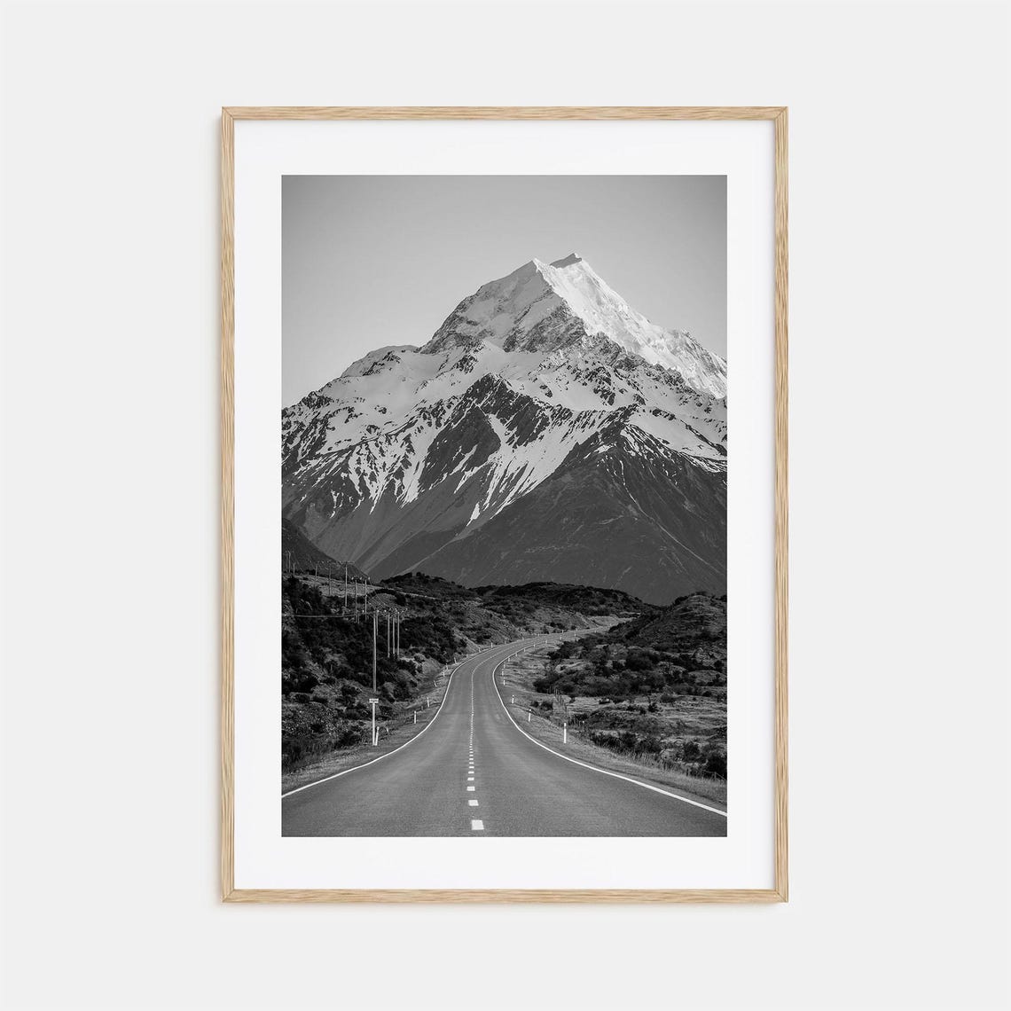 New Zealand Photo Poster Print New Zealand Black And White Wall Art New Zealand Photography New Zealand Travel Map Poster