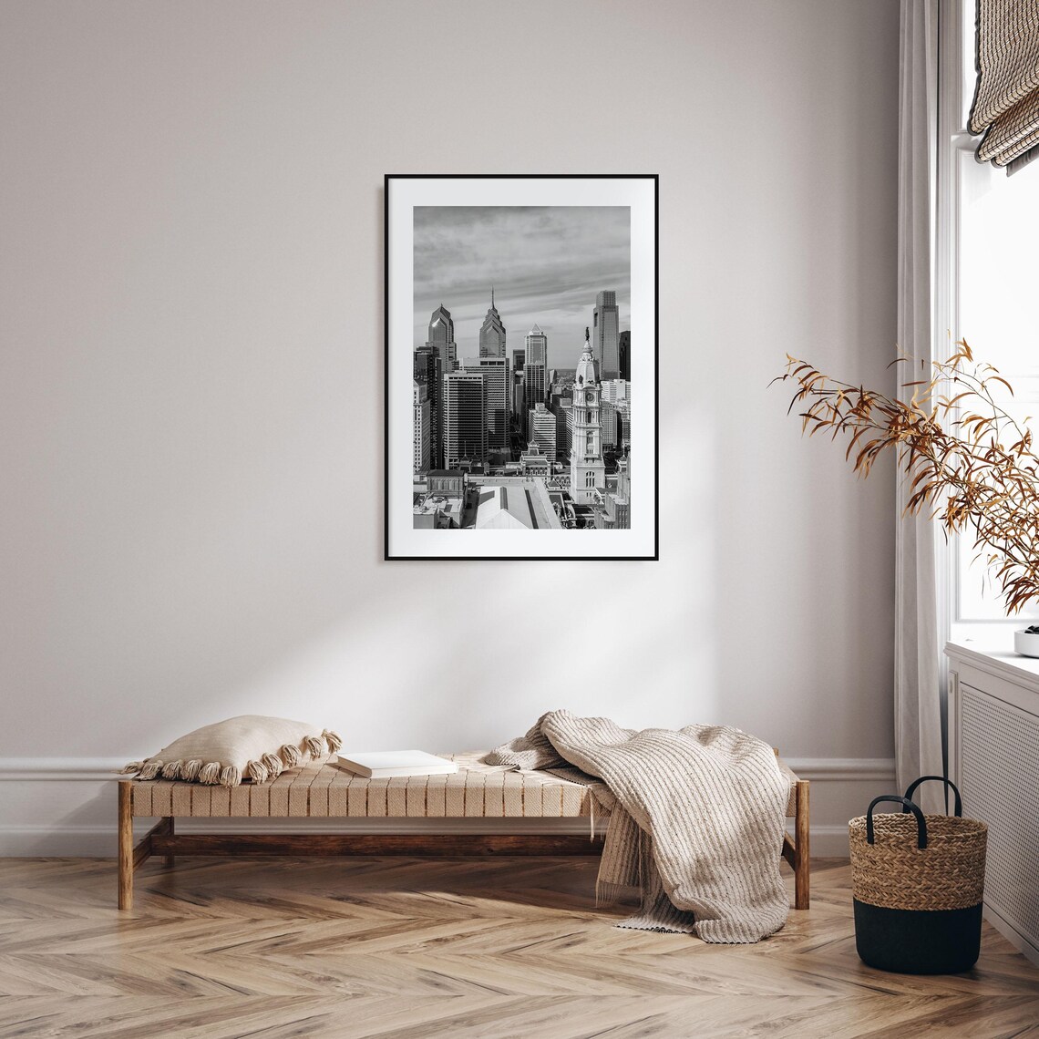 Philadelphia Photo Poster Print No 1 Philadelphia Black And White Wall Art Philadelphia Wall Photography Travel Map Poster - Image 2